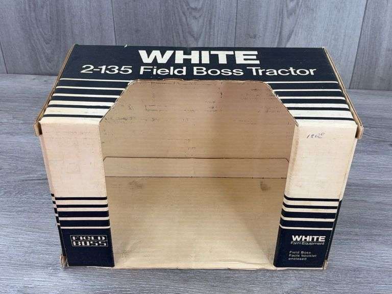 White 2-135-1/16 Ertl & 2-35-1/25 Scale Models Empty Boxes; Ford 8N & Allis-Chalmers WD-45 Empty Boxes-1/16, Ertl