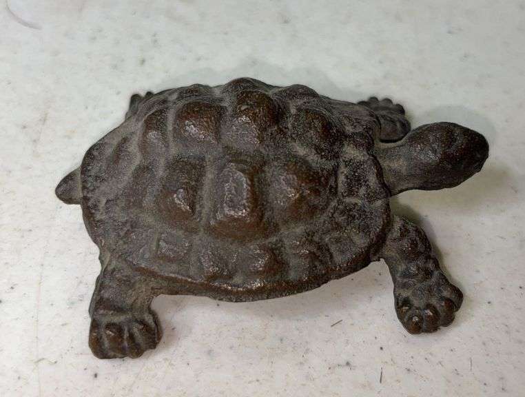 Cast Iron Tortoise Turtle Figurine