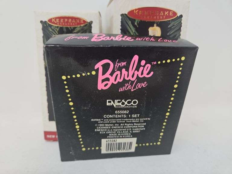 1994 & 1995 Hallmark Barbie Series Ornaments, 1& 2 in series, Barbie Small Collector Plate