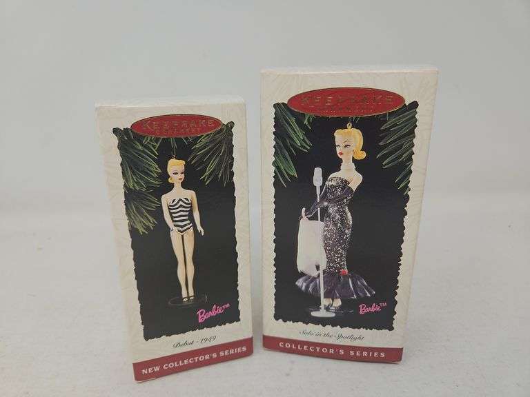 1994 & 1995 Hallmark Barbie Series Ornaments, 1& 2 in series, Barbie Small Collector Plate