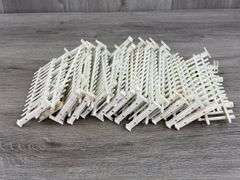 35 Fence Sections, Most 6 1/4” L, Plastic
