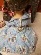 Antique Plastic Dolls, no marks, 22 and 10 in. Tall