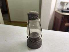 Mini Oil Lantern - Antique Early Ice Skaters Kerosene Oil Lamp Lantern