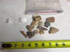 Assortment of Rocks and Arrowheads