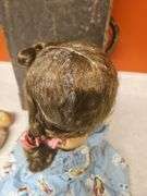 Antique Plastic Dolls, no marks, 22 and 10 in. Tall