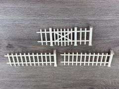 35 Fence Sections, Most 6 1/4” L, Plastic