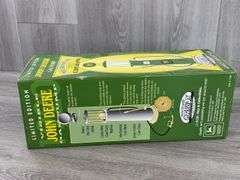 Empty Boxes-John Deere RC, 6410 W/Loader & 1923 D-1/16; Trailfire Snowmobile-1/10, Truck Bank-1/25; Gearbox Gas Pump; Miniature Toy Tractors-1/64