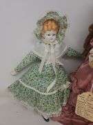 Porcelain Dolls, 10 & 14 in.,