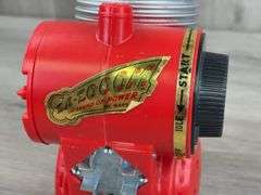 Marx Toys Battery Powered Motor Sound Unit, 8”H, Original Box-Torn End Flaps, Clean Battery Compartment, Mounting Hardware Included