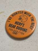 Taxidermy Bear Skull with 1993 Bear Hunter Patch