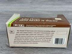 John Deere DC-3 Airplane Empty Box-SpecCast; Model A 40th Anniversary Empty Box, 1/16; JD Model A & 630LP, MH 44 & Case 500 Empty Boxes-1/43, Ertl; JD Cotton Picker Empty Box-1/80