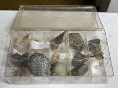 Collectible Rock Assortment with Compartment Organizer
