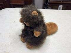 Vintage Ganz Billy Beaver Plush Small Dark Brown