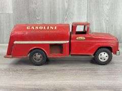 Tonka Toys Gasoline Tanker Truck, 15”L, Missing Parts