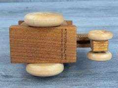 Dear John Wooden Tractor Bank, 6 1/2”, Toystalgia 1979