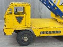 Clark Equipment Michigan Model T-24 Crane Truck, Truck Is 17”L, Nylint Toys