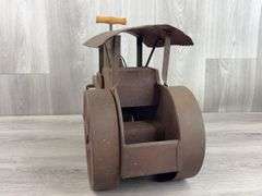 Keystone Ride-On Steam Roller, 20”L, Metal & Wood