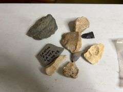 Assortment of Rocks and Arrowheads