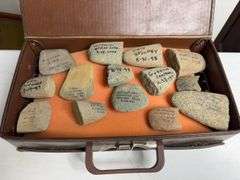 Lot Of Hammerstones And Celts In Case