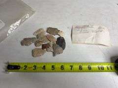 Assortment of Rocks and Arrowheads