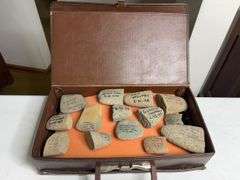 Lot Of Hammerstones And Celts In Case