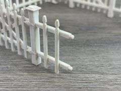 35 Fence Sections, Most 6 1/4” L, Plastic