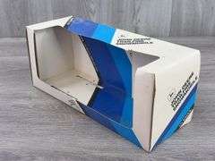 Empty Boxes-John Deere RC, 6410 W/Loader & 1923 D-1/16; Trailfire Snowmobile-1/10, Truck Bank-1/25; Gearbox Gas Pump; Miniature Toy Tractors-1/64