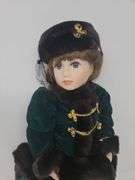 Catherine Rose porcelain doll by Janet Johnson, approx 17 in., Franklin Heirloom Dolls