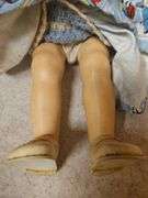 Antique Plastic Dolls, no marks, 22 and 10 in. Tall