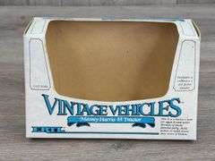 John Deere DC-3 Airplane Empty Box-SpecCast; Model A 40th Anniversary Empty Box, 1/16; JD Model A & 630LP, MH 44 & Case 500 Empty Boxes-1/43, Ertl; JD Cotton Picker Empty Box-1/80