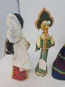 Small Dolls: Mexico, Russia, India, Caribbean, 7-10-in. In height