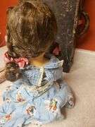 Antique Plastic Dolls, no marks, 22 and 10 in. Tall