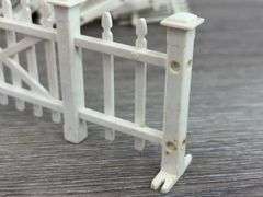 35 Fence Sections, Most 6 1/4” L, Plastic