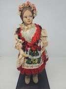 Hungarian Style Doll w/Stand, 16-in.