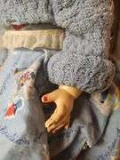 Antique Plastic Dolls, no marks, 22 and 10 in. Tall