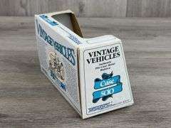 John Deere DC-3 Airplane Empty Box-SpecCast; Model A 40th Anniversary Empty Box, 1/16; JD Model A & 630LP, MH 44 & Case 500 Empty Boxes-1/43, Ertl; JD Cotton Picker Empty Box-1/80