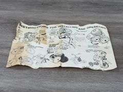 Marx Toys Battery Powered Motor Sound Unit, 8”H, Original Box-Torn End Flaps, Clean Battery Compartment, Mounting Hardware Included