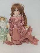 Porcelain Dolls, 10 & 14 in.,
