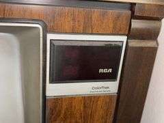 RCA ColorTrack Console Television and Two Tier Accent Table