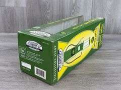 Empty Boxes-John Deere RC, 6410 W/Loader & 1923 D-1/16; Trailfire Snowmobile-1/10, Truck Bank-1/25; Gearbox Gas Pump; Miniature Toy Tractors-1/64