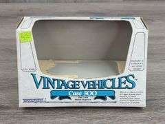 John Deere DC-3 Airplane Empty Box-SpecCast; Model A 40th Anniversary Empty Box, 1/16; JD Model A & 630LP, MH 44 & Case 500 Empty Boxes-1/43, Ertl; JD Cotton Picker Empty Box-1/80