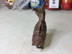 Brass & Cast Mini Cannon Replica and Broken Cast Iron Mule Coin Bank