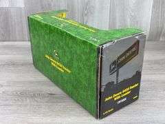 Empty Boxes-John Deere RC, 6410 W/Loader & 1923 D-1/16; Trailfire Snowmobile-1/10, Truck Bank-1/25; Gearbox Gas Pump; Miniature Toy Tractors-1/64