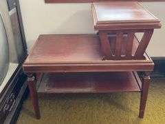 RCA ColorTrack Console Television and Two Tier Accent Table