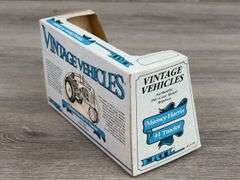 John Deere DC-3 Airplane Empty Box-SpecCast; Model A 40th Anniversary Empty Box, 1/16; JD Model A & 630LP, MH 44 & Case 500 Empty Boxes-1/43, Ertl; JD Cotton Picker Empty Box-1/80