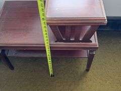 RCA ColorTrack Console Television and Two Tier Accent Table