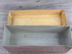 Friction Fire Truck W/Siren Empty Box, Made In China, MF 718; Matchbox #40 Hay Trailer Empty Box; Tomica ME 1155 Empty Box, 1/74