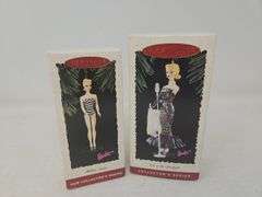 1994 & 1995 Hallmark Barbie Series Ornaments, 1& 2 in series, Barbie Small Collector Plate