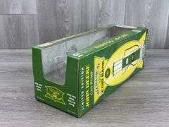 Empty Boxes-John Deere RC, 6410 W/Loader & 1923 D-1/16; Trailfire Snowmobile-1/10, Truck Bank-1/25; Gearbox Gas Pump; Miniature Toy Tractors-1/64