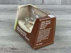 John Deere DC-3 Airplane Empty Box-SpecCast; Model A 40th Anniversary Empty Box, 1/16; JD Model A & 630LP, MH 44 & Case 500 Empty Boxes-1/43, Ertl; JD Cotton Picker Empty Box-1/80